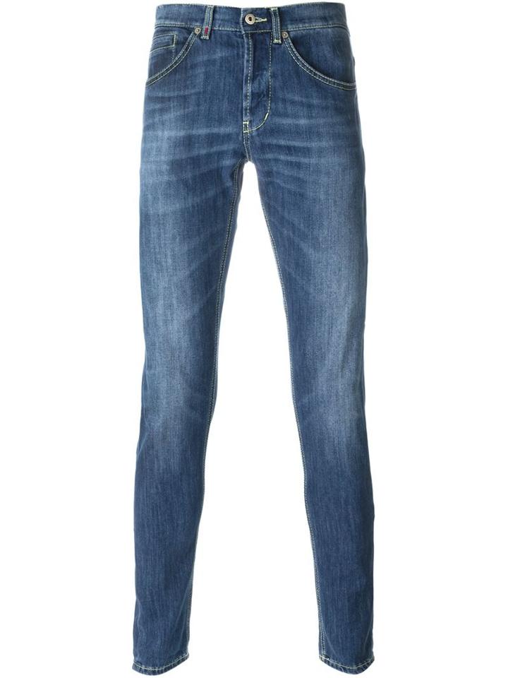 Dondup George Jeans, Men's, Size: 33, Blue, Cotton/polyester