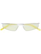Cmmn Swdn Rectangle Frame Sunglasses - Metallic
