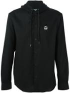 Mcq Alexander Mcqueen Hooded Shirt, Men's, Size: 48, Black, Cotton