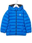 Armani Junior Hooded Padded Jacket, Boy's, Size: 7 Yrs, Blue