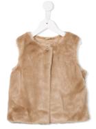 Chloé Kids Faux Fur Gilet, Girl's, Size: 8 Yrs, Nude/neutrals