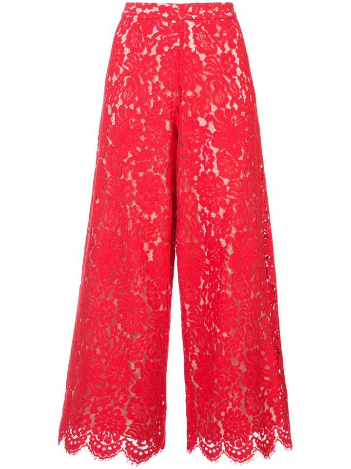 Alice+olivia Lace Culottes - Red