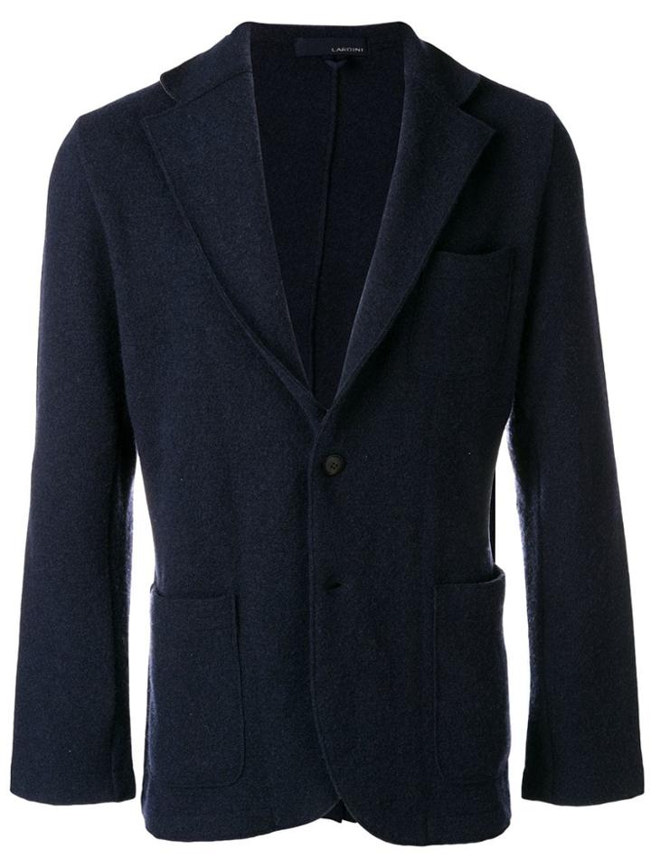 Lardini Classic Knit Blazer - Blue