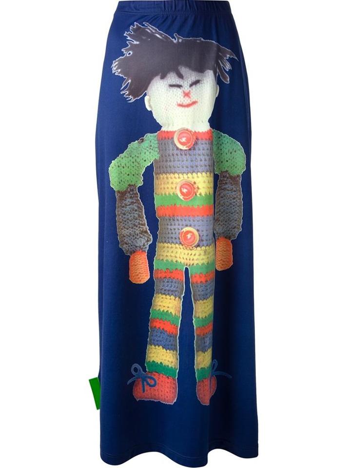 Walter Van Beirendonck Vintage Ragdoll Print Skirt