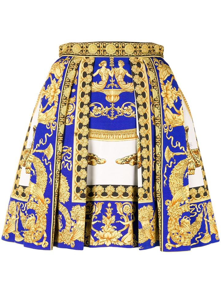 Versace Signature Print Skirt - Yellow