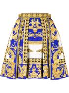 Versace Signature Print Skirt - Yellow