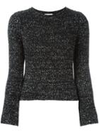 See By Chloé Marled Jumper, Women's, Size: Medium, Black, Cotton/acrylic/nylon/wool