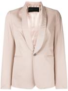 Christian Pellizzari Sleek Blazer, Women's, Size: 38, Nude/neutrals, Cotton/spandex/elastane/viscose