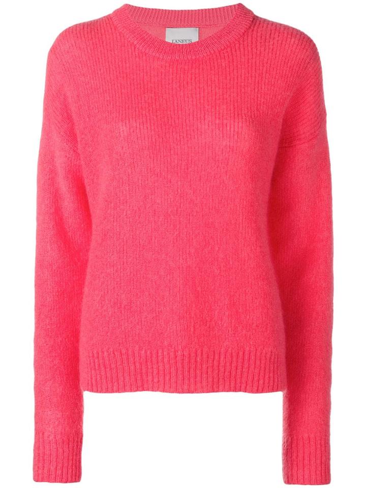 Laneus Dropped Shoulder Jumper - Pink & Purple