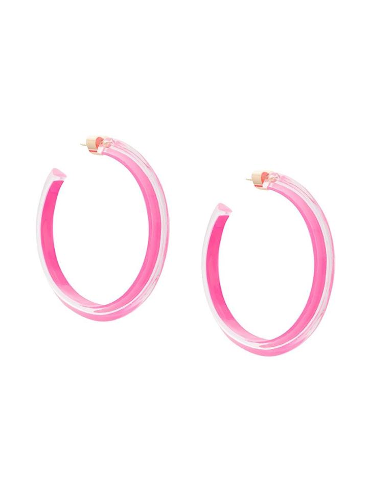 Alison Lou Medium Jelly Hoops - Pink