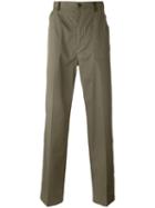 Maison Margiela Classic Chino Trousers, Men's, Size: 50, Green, Cotton
