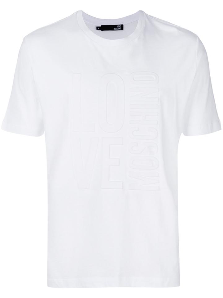 Love Moschino Embossed Logo T-shirt - White