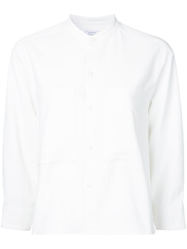 En Route - Boxy Shirt - Women - Polyester - 2, White, Polyester