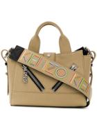 Kenzo Zip Detailed Tote Bag - Brown