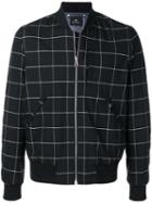Ps Paul Smith Check Print Bomber Jacket - Black