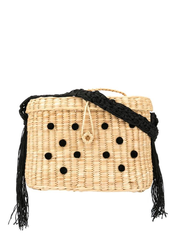 Nannacay Kiki Pompom Medium Bag - Neutrals
