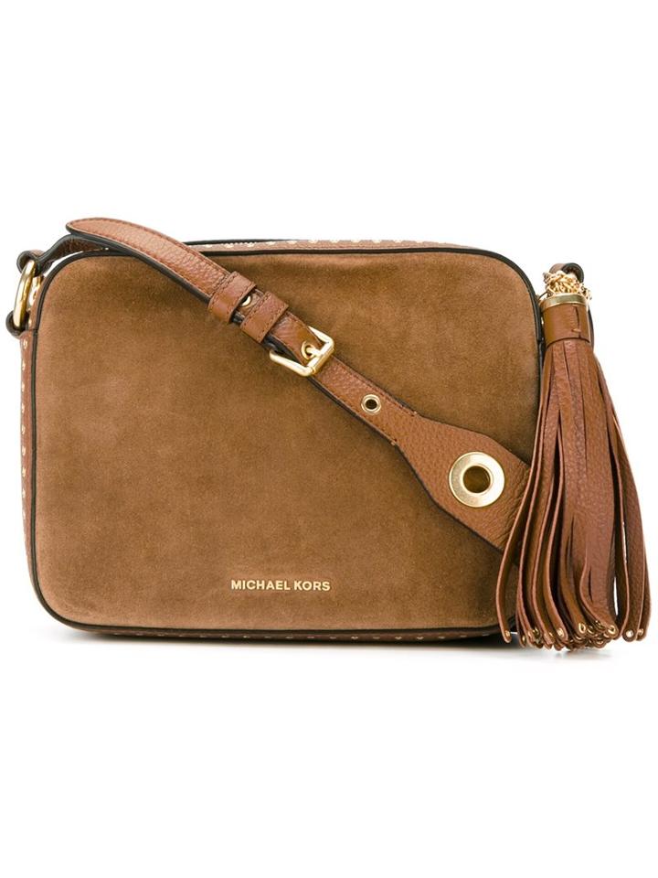 Michael Michael Kors Large ' Brooklyn' Camera Crossbody Bag, Women's, Nude/neutrals