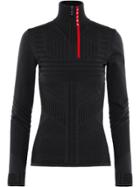 Prada Linea Rossa Technical Jacquard Sweater - Black