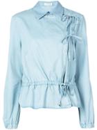 Altuzarra Ruffled Hem Shirt - Blue