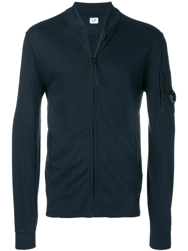 Cp Company Lens Full Zip Sweatshirt - Blue