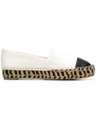 Tory Burch Colour Block Platform Espadrilles - White