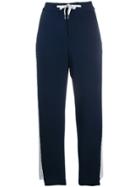 Pt01 Contrast Side Panel Track Pants - Blue