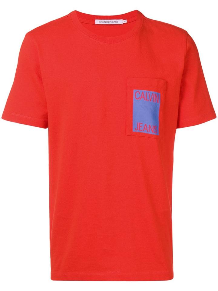 Calvin Klein Jeans Logo T-shirt - Orange