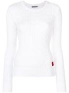 Calvin Klein Jeans Cable Knit Jumper - White