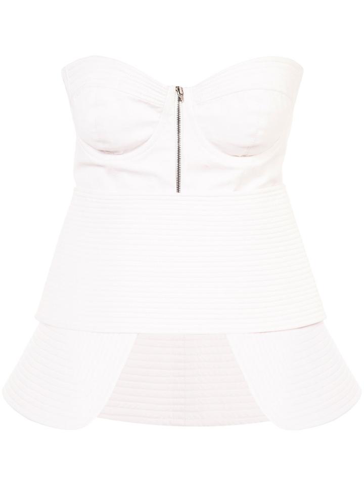 Osklen Zipped Corset - Pink & Purple