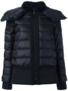 Moncler 'vivienne' Padded Jacket, Women's, Size: 1, Black, Cotton/sheep Skin/shearling/polyamide/feather