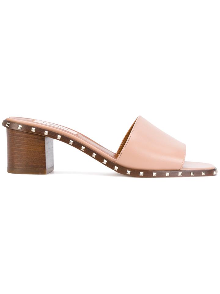 Valentino Valentino Garavani Rockstud Mules - Nude & Neutrals