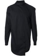 Icosae Destructured Shirt, Men's, Size: Small, Black, Cotton