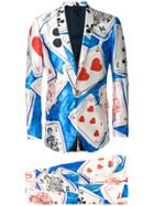 Dolce & Gabbana Slim-fit Playing Cards Suit - Multicolour