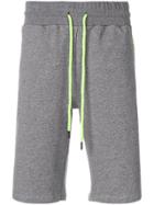 Plein Sport Neon Drawstring Shorts - Grey