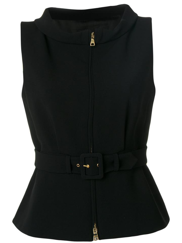 Boutique Moschino Belted Waistcoat - Black