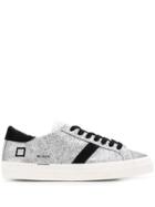 D.a.t.e. Metallic Lace-up Sneakers - Silver