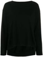 Zucca Side Slit Sweater - Black