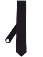 Gieves & Hawkes Striped Woven Tie - Red