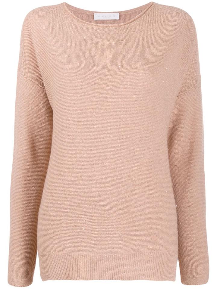 Fabiana Filippi Metallic Stitched Jumper - Neutrals