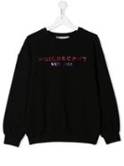 Philosophy Di Lorenzo Serafini Kids Studded Detail Sweatshirt - Black