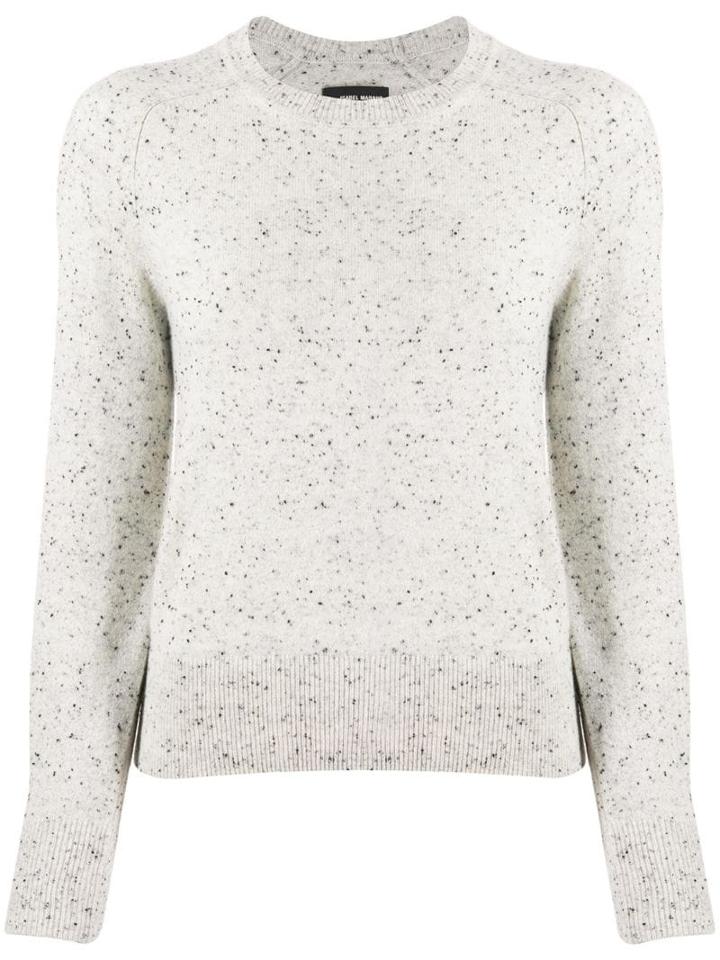 Isabel Marant Crew Neck Knitted Jumper - Grey