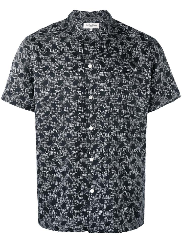 Ymc Printed Shirt - Black