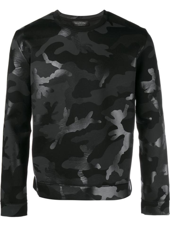 Valentino Camouflage Print Sweatshirt