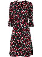 Marni Rhythm Print Midi Dress, Women's, Size: 44, Black, Viscose/silk