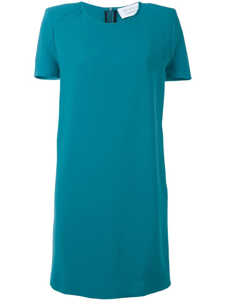 Gianluca Capannolo - Classic T-shirt Dress - Women - Viscose/acetate/nylon - 48, Women's, Green, Viscose/acetate/nylon