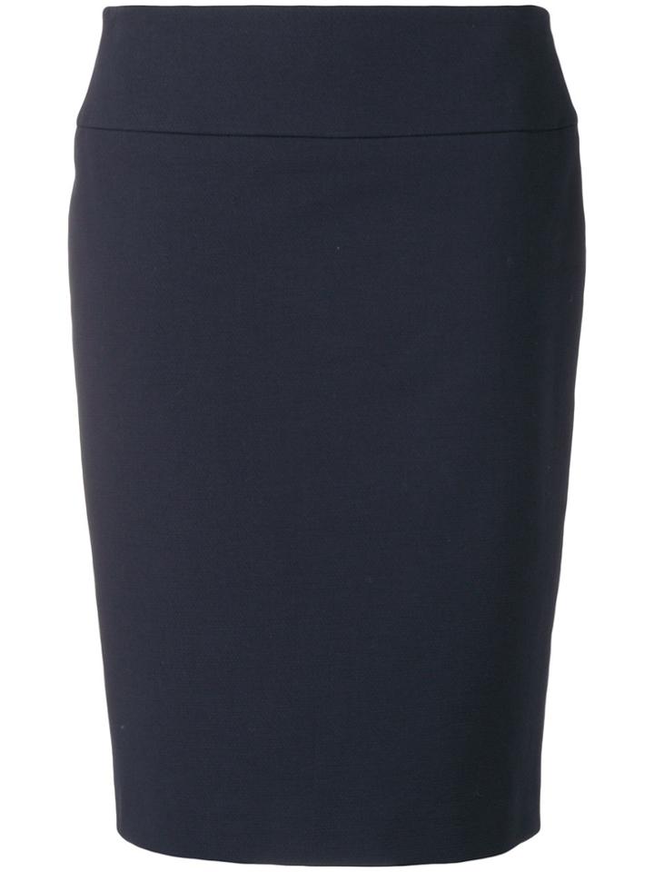Peserico Over-the-knee Pencil Skirt - Blue