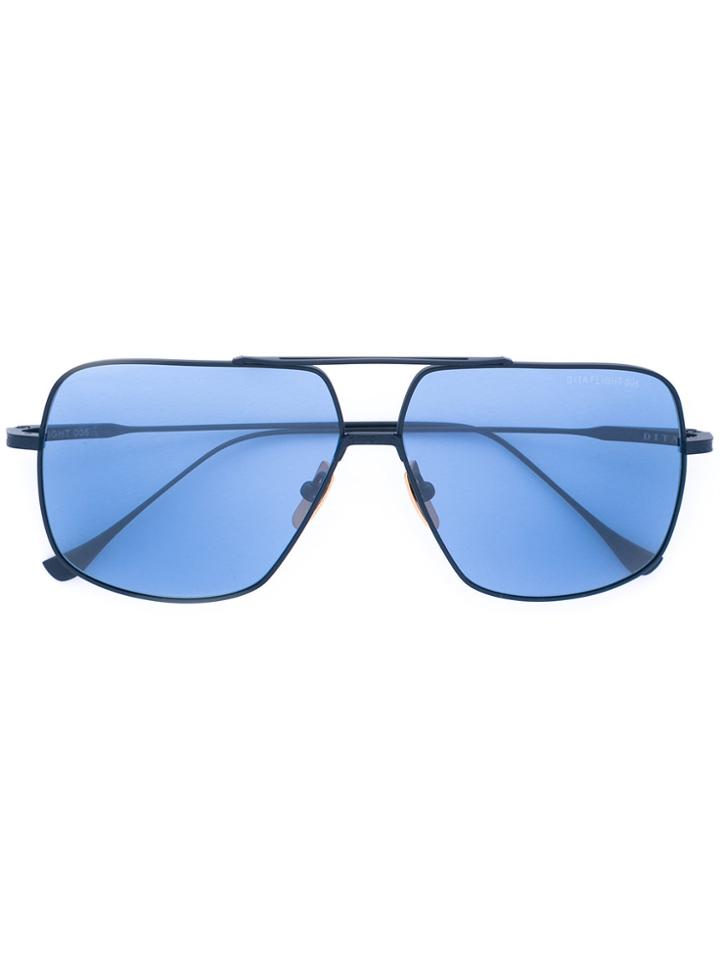 Dita Eyewear Square Aviator Sunglasses - Blue