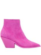 Casadei Angled Heel Boots - Pink
