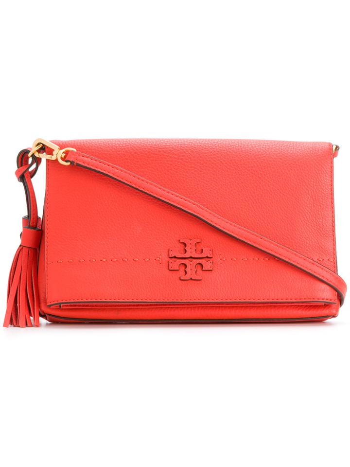 Tory Burch Mcgraw Fold-over Crossbody Bag - Yellow & Orange