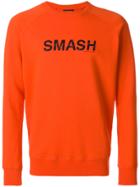Ron Dorff Smash Slogan Sweatshirt - Yellow & Orange